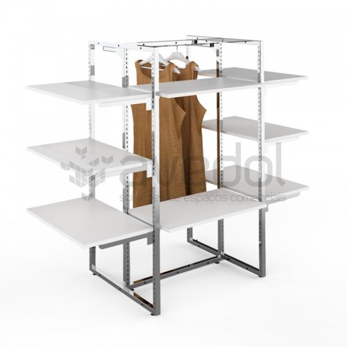 Estante centro para Loja de Roupa Estante centro para Loja de Roupa