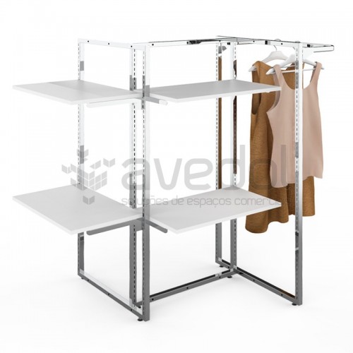 Estante centro para Loja de Roupa Estante centro para Loja de Roupa