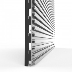 Perfil suporte para painel de alumínio