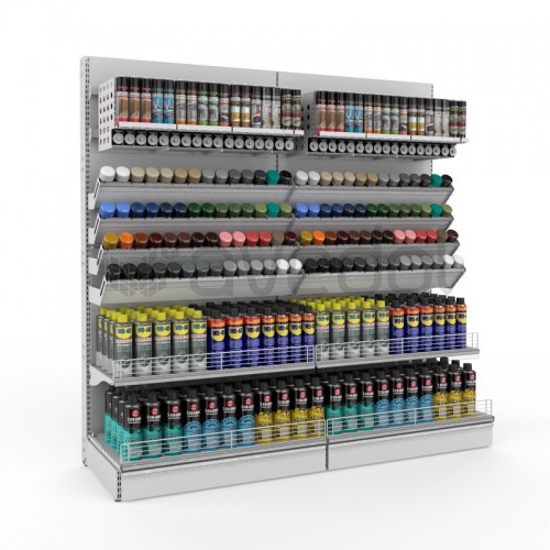 Estante para venda de Sprays e Silicones Estante para venda de Sprays e Silicones
