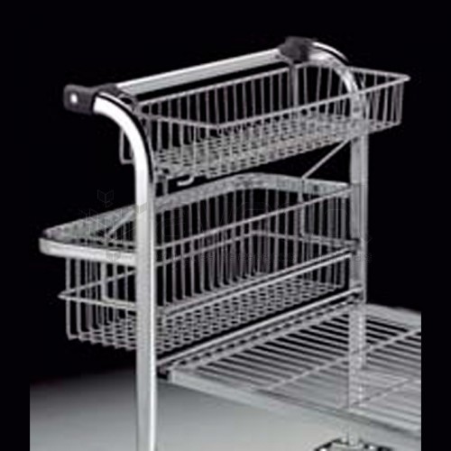 Cesta de arame para carrinho de compras cash ST