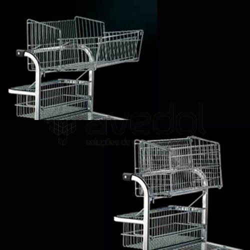 Cesta de arame para carrinho de compras cash ST Cesta de arame para carrinho de compras cash ST
