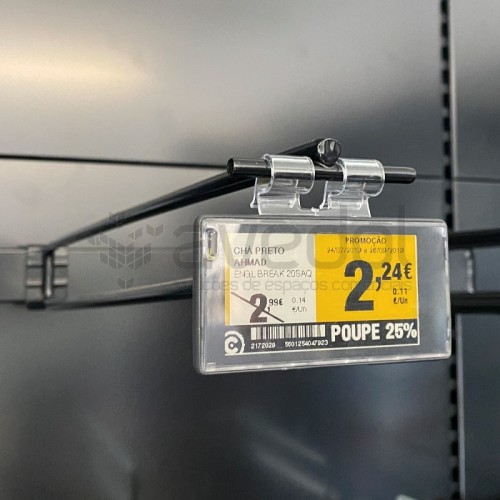 Suporte etiqueta eletrónica SES para Ganchos Suporte etiqueta eletrónica SES para Ganchos