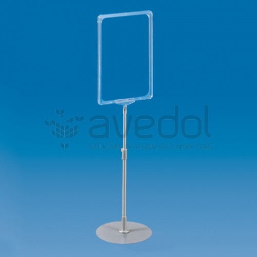 Poster stand com caixilho Poster stand com caixilho