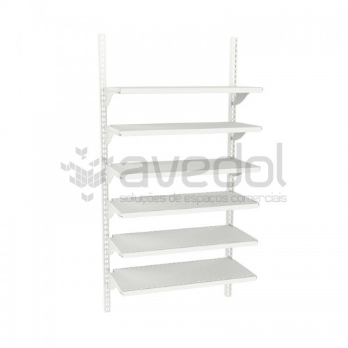 Estante metálica de parede para Lojas e Supermercados Estante metálica de parede para Lojas e Supermercados