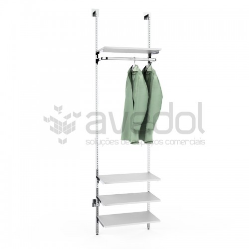 Estante de Parede para Loja de Roupa