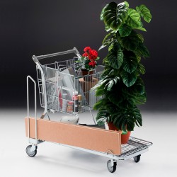 Carrinho de Compras Arame com Cesta Regulável Carrinho de Compras Arame com Cesta Regulável