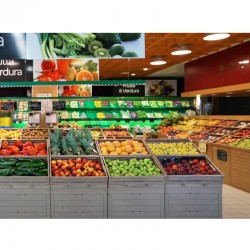 Expositor Caixas Fruta Imitação Madeira