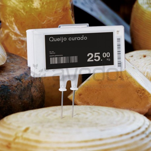 Espeto com suporte etiqueta eletrónica UNIVERSAL