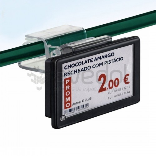 Perfil com suporte etiqueta eletrónica UNIVERSAL - 6 a 8 mm