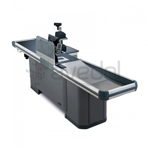 Checkout Cefla Futura Plus T com tapete rolante Checkout Cefla Futura Plus T com tapete rolante