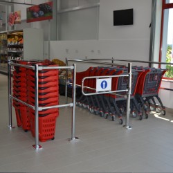 Área de proteção para entrada de Lojas