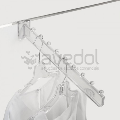 Gancho plástico com 9 batentes para painel multi-sistema