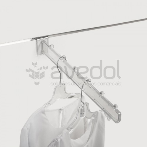 Gancho plástico com 6 batentes para painel multi-sistema Gancho plástico com 6 batentes para painel multi-sistema