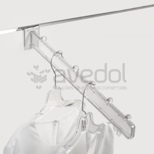 Gancho plástico com 6 batentes para painel multi-sistema