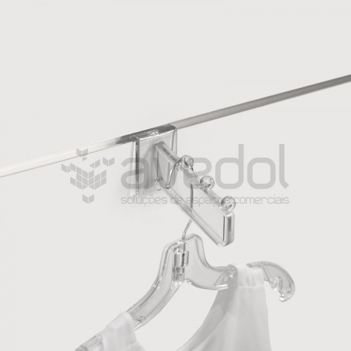 Gancho plástico com 3 batentes para painel multi-sistema Gancho plástico com 3 batentes para painel multi-sistema