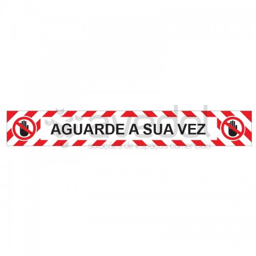 Autocolante distância de segurança
