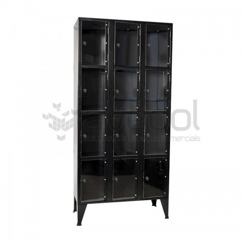 cacifo triplo com portas de acrilico