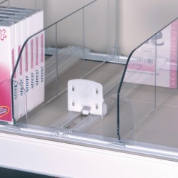 Empurrador de Embalagens para Prateleiras