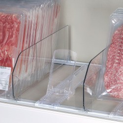 Empurrador de Embalagens para Refrigeradores de Supermercados