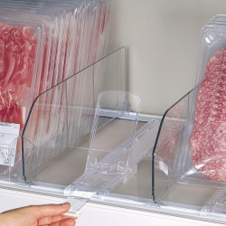 Empurrador de Embalagens para Refrigeradores de Supermercados