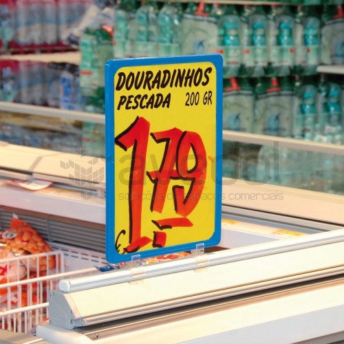 Perfil com adesivo para arcas frigoríficas