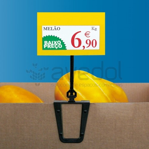 Suporte mola para display preçário