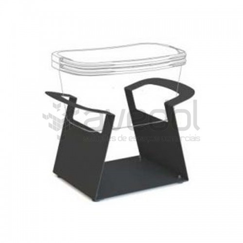 Base para empilhar cestas de compras Base para empilhar cestas de compras