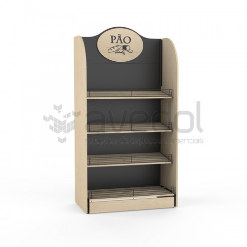 Estante de Pão para Supermercado
