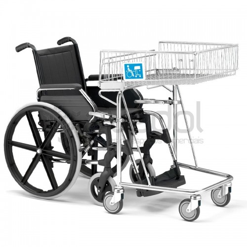 Carro de compras para pessoas com mobilidade reduzida Carro de compras para pessoas com mobilidade reduzida