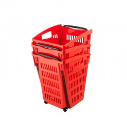Cesto de compras com 2 rodas Cesto de compras com 2 rodas