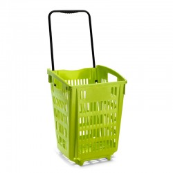 Cesto de compras com 2 rodas Cesto de compras com 2 rodas