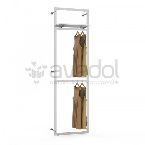Estantes com aro para loja de roupa Estantes com aro para loja de roupa