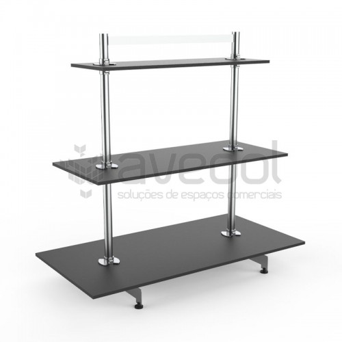 Estante gondola centro para loja de roupa Estante gondola centro para loja de roupa