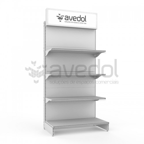 Pala com acrílico para Estante de Lojas