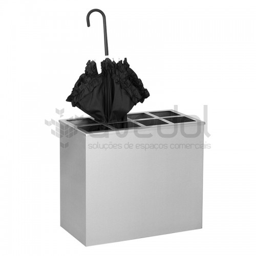 Porta guarda-chuvas de inox