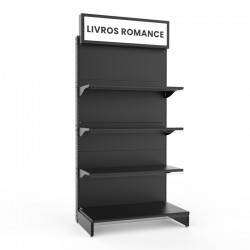 Pala com acrílico para Estante de Lojas