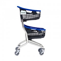 Carrinho de compras com cestos